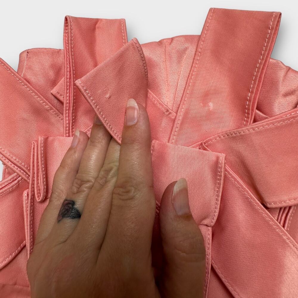 Fumblin’ Foe Pink Coquette Cocktail Party Strapless Taffeta‎ Mini Dress Size S - Picture 5 of 9